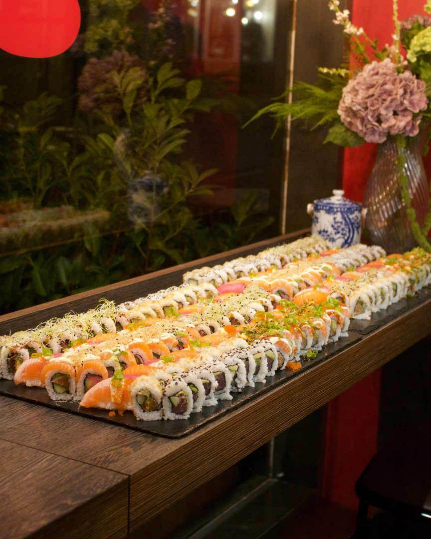 Catering sushi til en fødselsdag